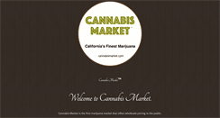 Desktop Screenshot of cannabismarket.com