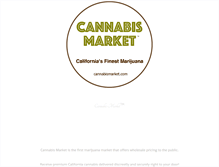 Tablet Screenshot of cannabismarket.com